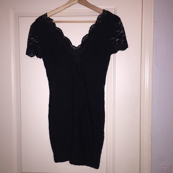Anthropologie Dresses & Skirts - FINAL Kimchi Blue Black Scallop Lace Dress Sz S